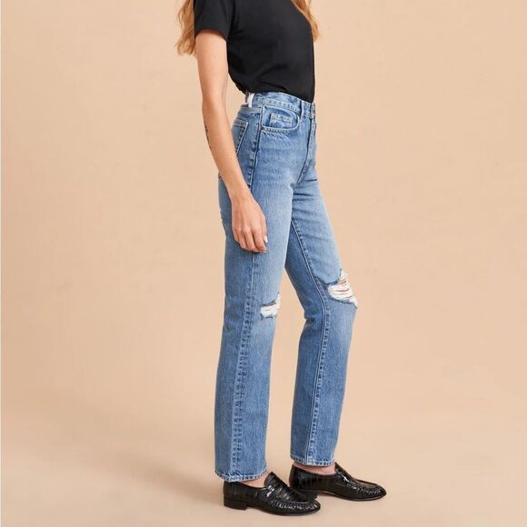 La Ligne Molly High-Rise Straight Jean - Picture 9 of 9